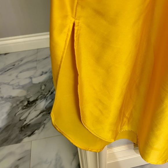 H&M Yellow Tie Strap Midi Dress - Picture 3 of 5